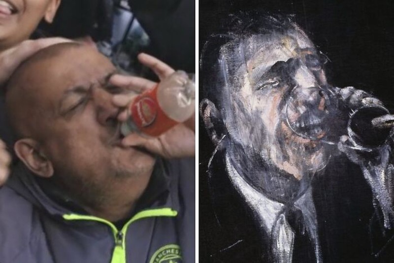 Pose Atlet Mirip Lukisan Klasik