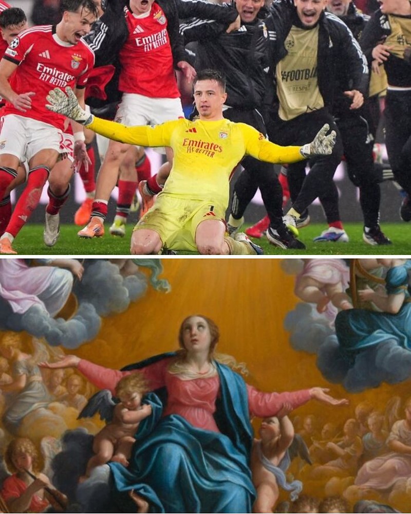 Pose atlet mirip lukisan klasik