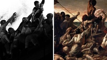 Rakit Medusa, karya Théodore Géricault, 1818 Foto: Boredpanda