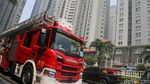 Potret Apartemen di Tanjung Duren Jakbar Kebakaran