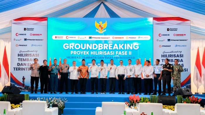Proyek Hilirisasi Emas dan Tembaga Dibangun di Gresik