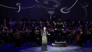 Penampilan tersebut menjadi bagian dari rangkaian persiapan menuju konser tahunan orkestra yang mengusung tema perpaduan seni dan teknologi. REUTERS/Tyrone Siu  