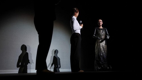 Humanoid robot Sophia performs during a rehearsal with the Hong Kong Baptist University (HKBU) Symphony Orchestra ahead of its 2026 Annual Gala Concert, in Hong Kong, China, April 29, 2026. REUTERS/Tyrone Siu TPX IMAGES OF THE DAY