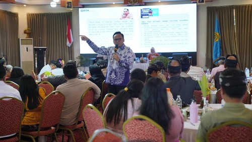 Sejumlah pejabat dari lembaga riset dan inovasi menghadiri rapat koordinasi BRIDA se-Bali, Kamis (30/4/2026). (Dok Pemkab Gianyar)