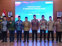 KemenPU Lantik 7 Pejabat Eselon I, Menteri Dody Tekankan Integritas ASN