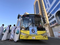 452 Bus Shalawat Siap 24 Jam Layani Jemaah Haji Indonesia