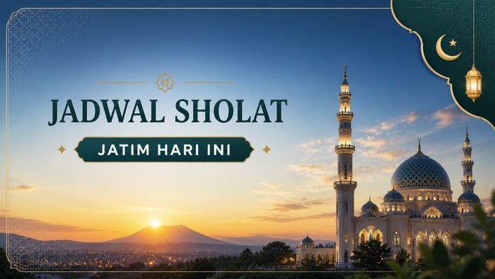 Jadwal sholat Jatim hari ini.