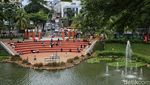 Long Weekend, Warga Habiskan Waktu di Taman Bendera Pusaka