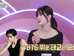 Aktris Pandangi Foto V BTS Selama Hamil, Berharap Gantengnya Bak Copy Paste