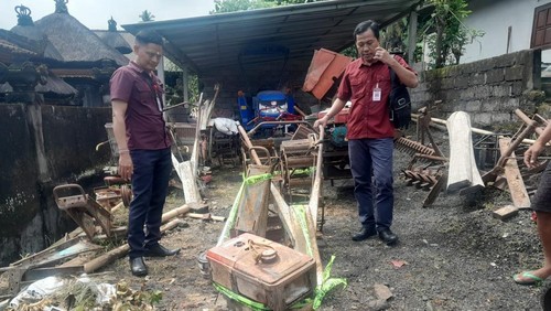 Polisi mengamankan barang bukti traktor yang dicuri di Desa Selisihan, Kecamatan Klungkung, Klungkung, Bali, Jumat (1/5/2026). Dok. Humas Polres Klungkung.