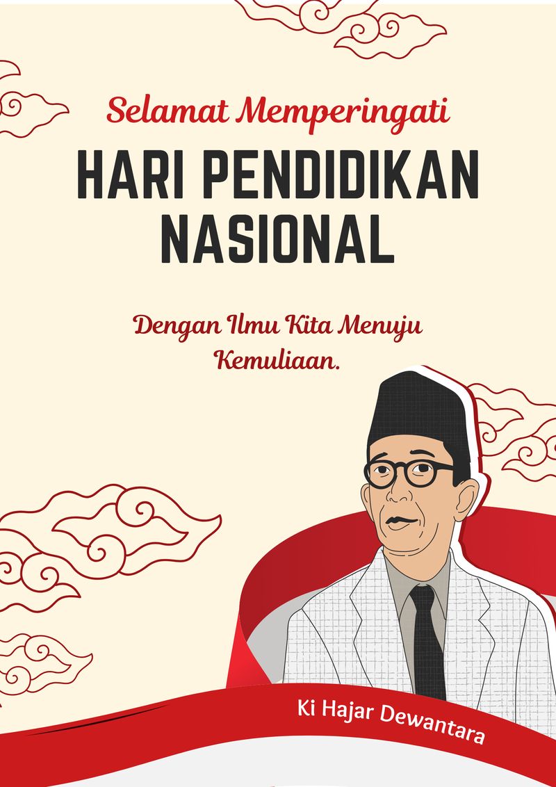 Poster Hari Pendidikan Nasional 2026
