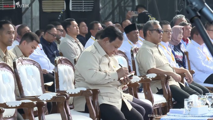 Presiden Prabowo hadiri May Day 2026 di Monas. (Dok. YouTube Setpres)