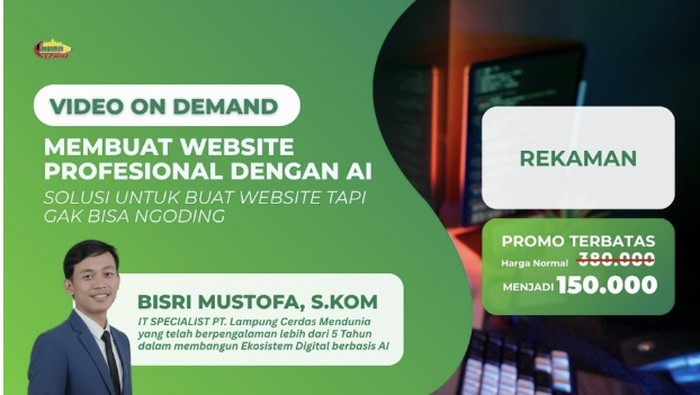 VOD membuat website dengan AI