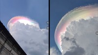 Viral Awan Pelangi di Bogor, Ini Penjelasan Ilmiahnya