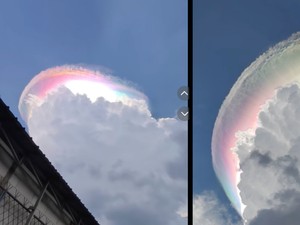 Viral Awan Pelangi di Bogor, Ini Penjelasan Ilmiahnya