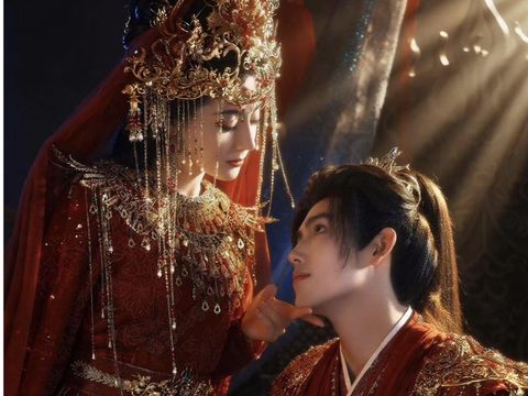 Dilraba Dilmurat dan Chen Feiyu di Love Beyond the Grave