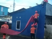 3 Rumah di Gunungputri Bogor Rusak Diterjang Angin Kencang