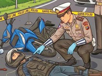 Oleng Usai Serempet Minibus, Pemotor Tewas Tabrak Truk di Gempol Pasuruan
