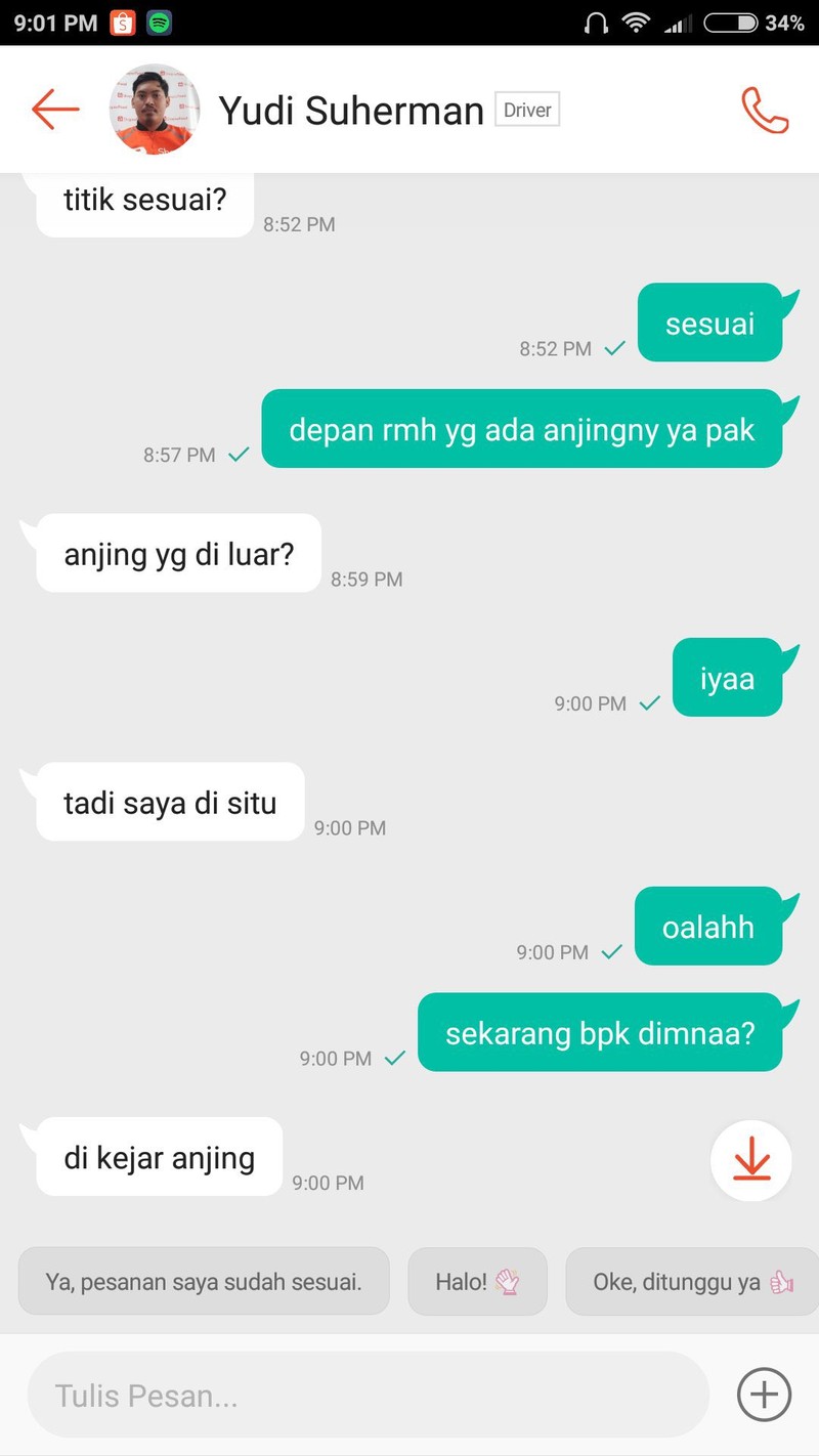 Kumpulan Chat Kocak