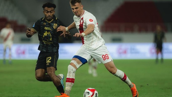 Laga Malut United melawan Persis Solo pada pekan ke-31 Super League 2025/2026, di Stadion Jatidiri, Semarang, Sabtu (2/5/2026).