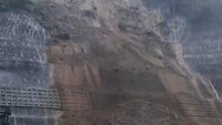 Area Proyek PLTA Upper Cisokan Longsor, Material Meluncur dari Atas Bukit