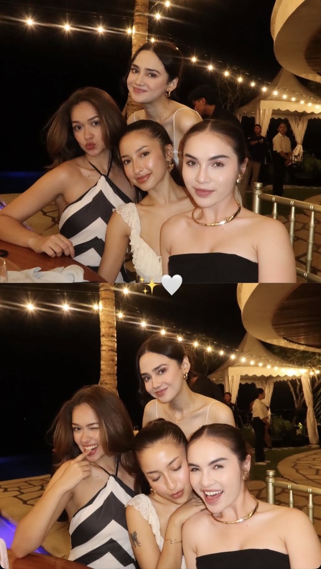 Syifa Hadju dan El Rumi kabarnya akan menggelar pesta intim di Bali. Terlihat setelah resmi menikah kedua pasutri baru itu langsung bertolak ke Bali bersama para sahabat. Foto: Instagram/@syifahadju