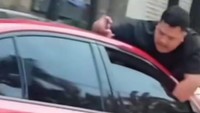Di Balik Viral Pria 'Nemplok' Mobil Merah di Jakbar