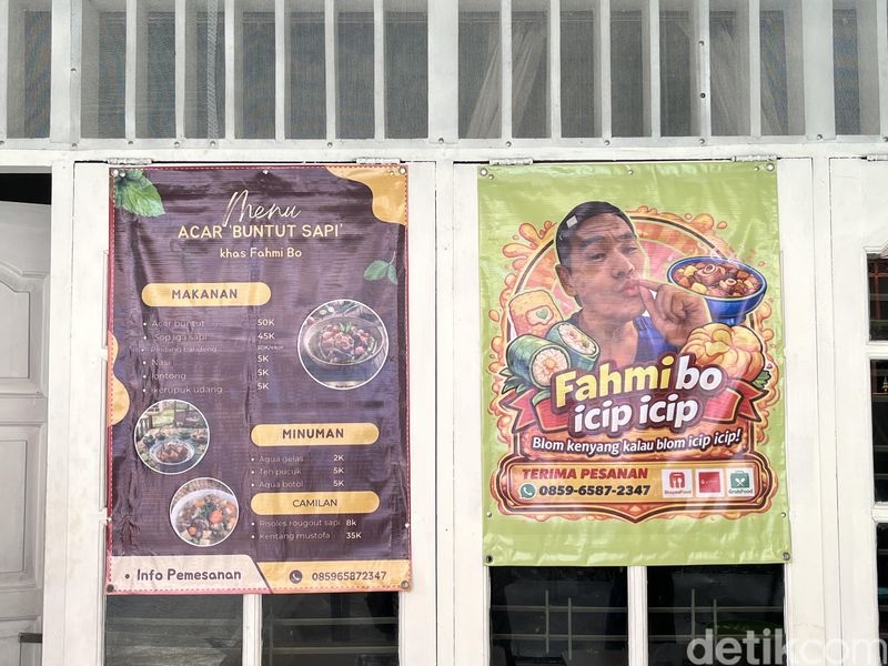 warung makan Fahmi Bo Icip Icip Menu di warung makan Fahmi Bo Icip Icip
