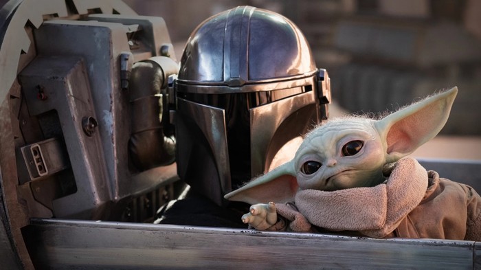 Cuplikan film Star Wars: The Mandalorian and Grogu.