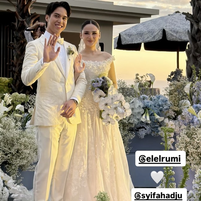 Potret Romantis dan Seru Resepsi El Rumi-Syifa Hadju di Bali