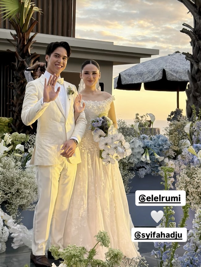 Potret Romantis dan Seru Resepsi El Rumi-Syifa Hadju di Bali