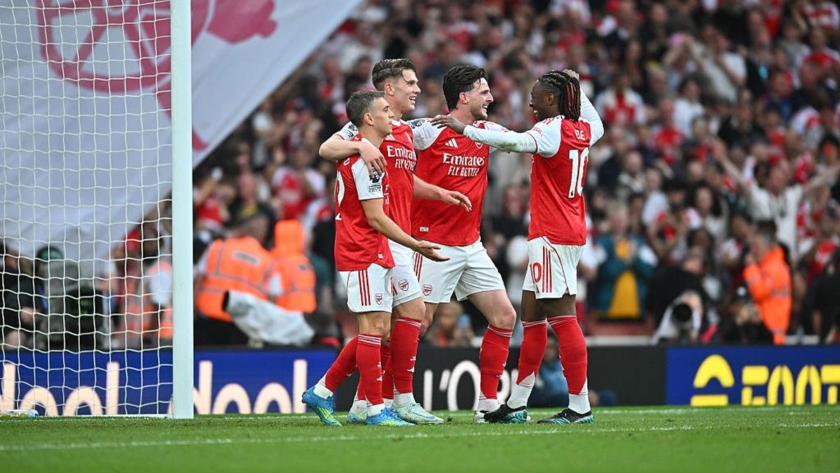 Arsenal menghantam Fulham 3-0. (Foto: Getty Images/Vince Mignott/MB Media)