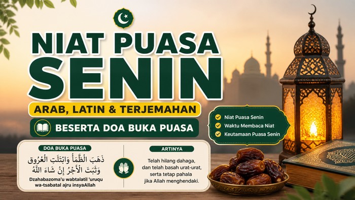Niat puasa Senin.