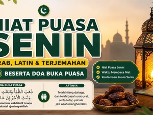 Niat Puasa Senin Arab Latin Beserta Doa Buka Dzahaba