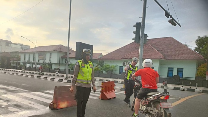 Polda Sumsel kawal uji coba CFD di Palembang (dok istimewa)