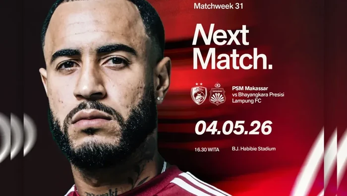 PSM Makassar Vs Bhayangkara FC dalam laga Super League di Stadion Gelora BJ Habibie.