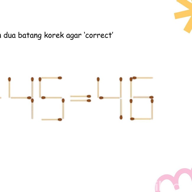 Tebak-tebakan Seru Sambil Tes IQ, Pindahin Korek sampai Correct