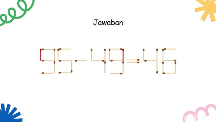 Tebak-tebakan Seru Sambil Tes IQ, Pindahin Korek sampai 'Correct'