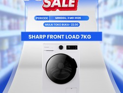 Diskon Menggoda Mesin Cuci Front Load 7 Kg di Transmart Full Day Sale