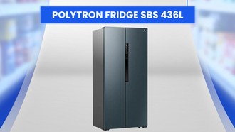 Kulkas Side by Side 436L Polytron Makin Hemat di Transmart Full Day Sale