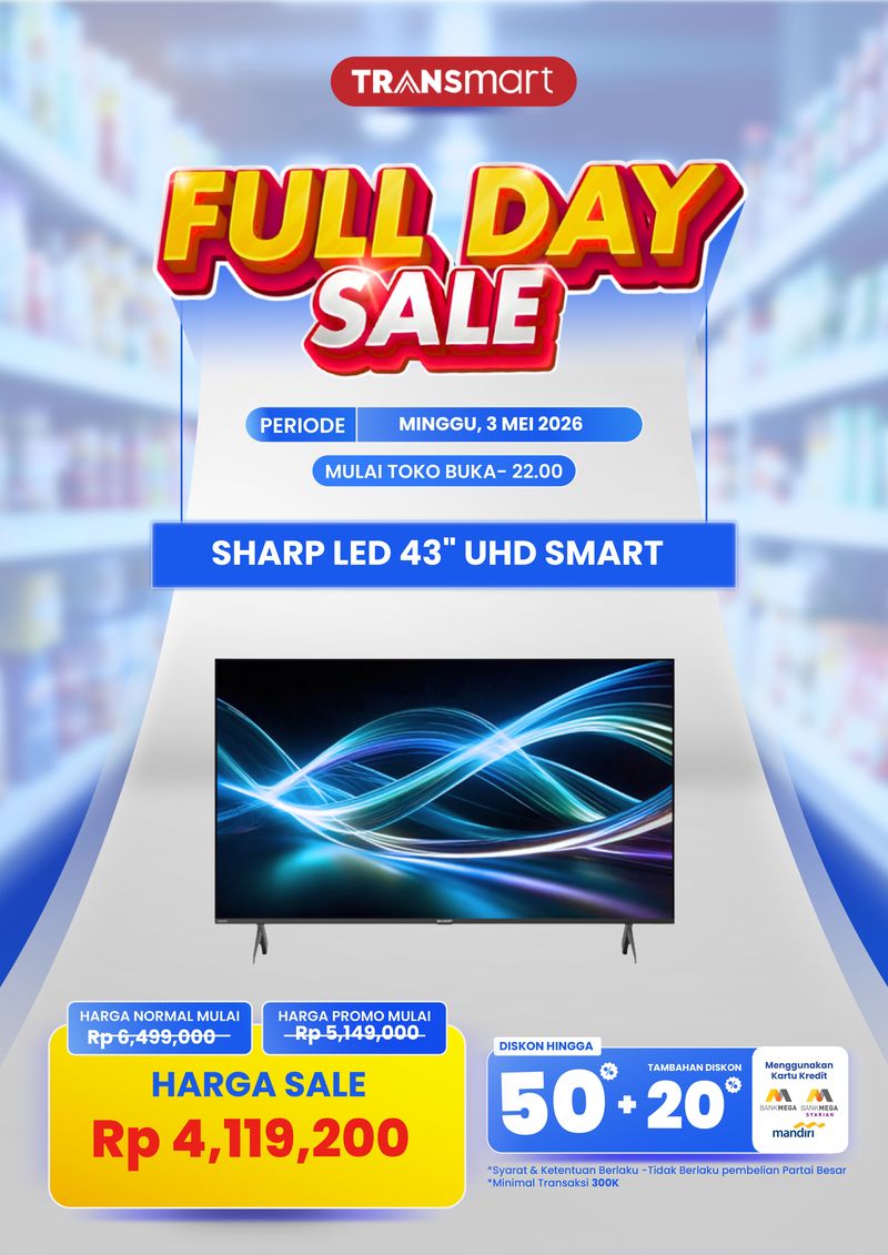 Transmat Full Day Sale 3 Mei 2026