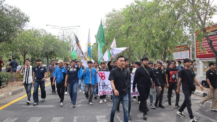Aksi demonstrasi JKA di Banda Aceh (Foto: dok. Polresta Banda Aceh)