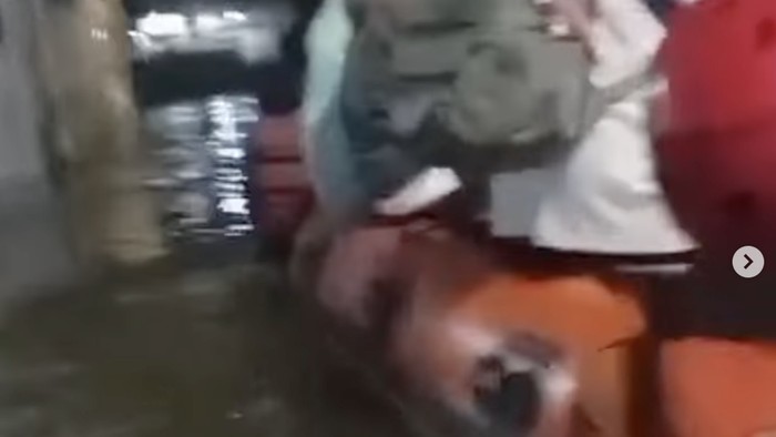 Banjir di perumahan Tangsel. (Dok. akun BPBD Tangsel)