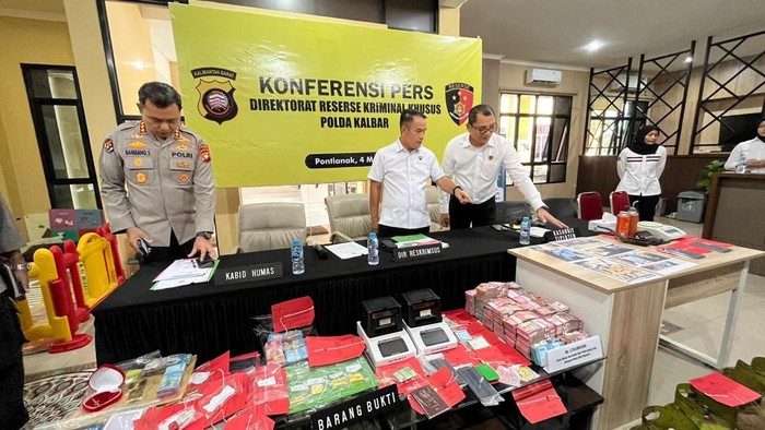 Barang bukti kasus emas ilegal di Kalbar