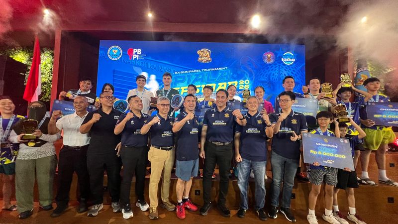 BNN Dorong Generasi Muda Hidup Sehat Lewat Turnamen Padel