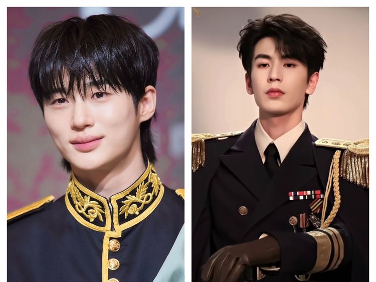 Duel Visual! Adu Gaya Byeon Woo Seok dan Zhang Linghe Pakai Baju Militer