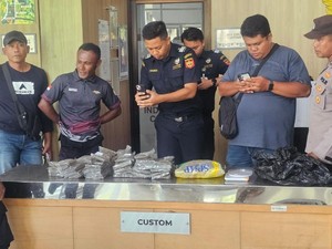PLBN Skouw Gagalkan Penyelundupan 2,1 Kg Ganja dari Papua Nugini
