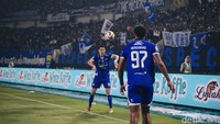 Kemenangan ini jadi modal berharga bagi Persib yang di laga selanjutnya akan dijamu Persija Jakarta. (Foto: Muhammad Satria N/detikJabar)