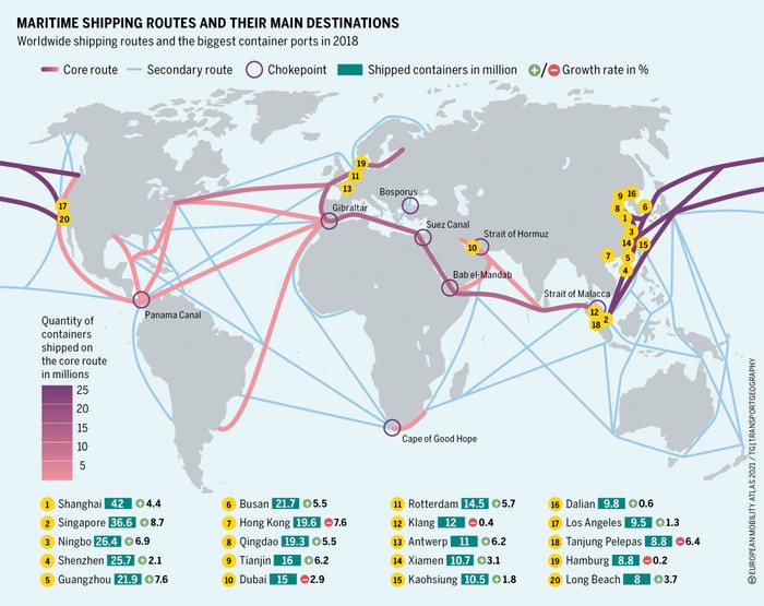 6 Jalur Maritim Internasional dan Perannya, Selat Hormuz hingga Selat Malaka