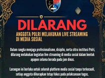 Polri Larang Anggotanya Live di Medsos Saat Bertugas, Ini Alasannya